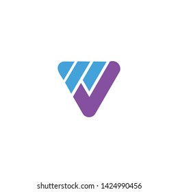 Letter V or VM simple desgin