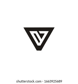 Vector de plantilla de logotipo de letra V