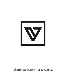 Vector de plantilla de logotipo de letra V