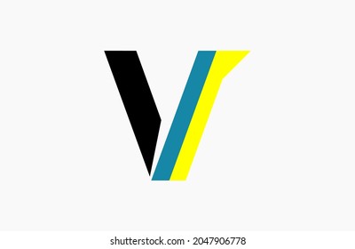 Letter V Wings Logo Modern Simple Iconic