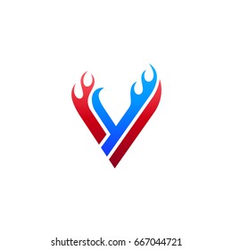 Letter V And Letter Y Logo