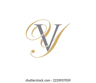 Buchstaben V und Y Logo Symbol 010