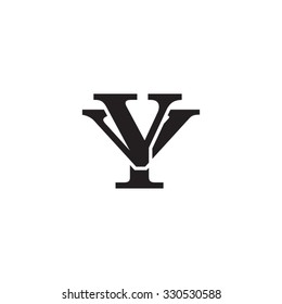 letter V and Y monogram logo