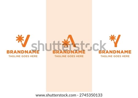 Letter V A Y Spark Logo, symbolizing creativity, ignition, and forward momentum