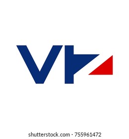 letter V and z vector logo.