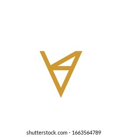 letter V4 initial logo design template