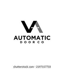 Letter VA Automatic Door co Logo Design