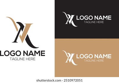 Letra va av logotipo design. inicial va av ícone.