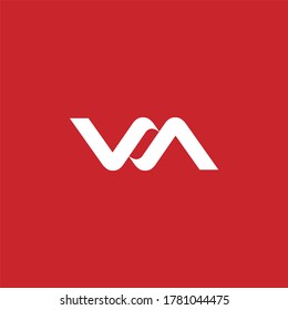 Letter VA Initial Logo Design Vector Template Illustration