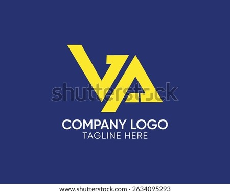letter va logo, Letter VA logo design, VA AV A V Letter Logo Alphabet Design, Letter va av logo design