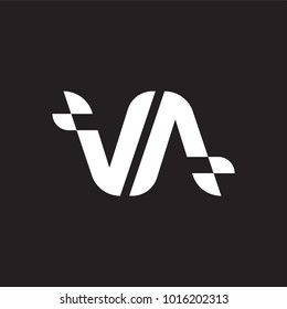 letter VA logo vector
