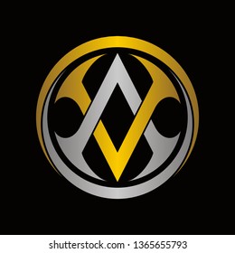 letter VA logo vector template