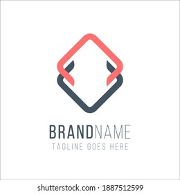 Letter VA rhombus shape logo design. Universal elegant vector emblem. Premium business logotype. Graphic alphabet symbol for corporate identity