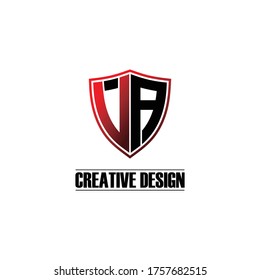 Letter VA shield logo design vector. monogram logo vector illustration.