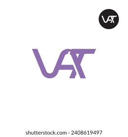 Diseño de logotipo de monograma IVA carta