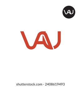 Logo-Design des Briefes VAU Monogram