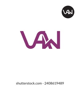 Letter VAW Monogram Logo Design