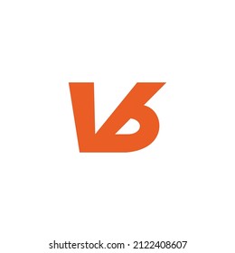 vectorial de logotipo geométrico del dimple vinculado a la letra vb