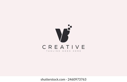 Letter VB logo design template vector illustration