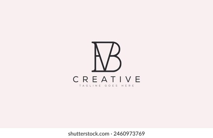 Letter VB logo design template vector illustration
