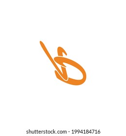 letter vb simple curves overlap line arrow logo vector