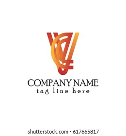 letter VC 3d linked logo