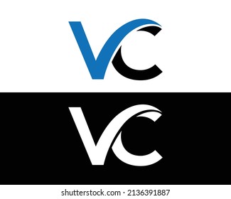 Letter VC Logo Symbol Unique Design Vektorgrafik.	