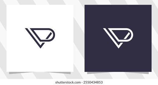letter vd dv logo design