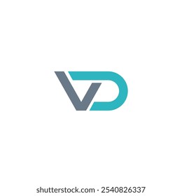 Vektor für das Design des VD-Logos DV-Symbol