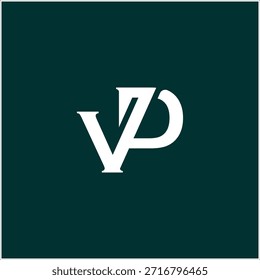 Brief VD Logo Design Vektor Vorlage