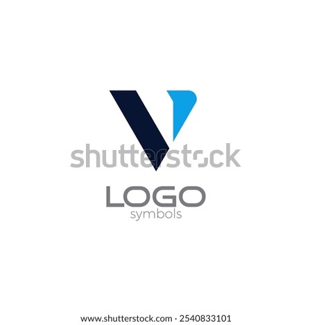Letter VD Logo Vector. V Icon Design