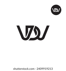 Letter VDV Monogram Logo Design