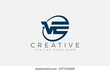 Letter VE logo design template vector illustration