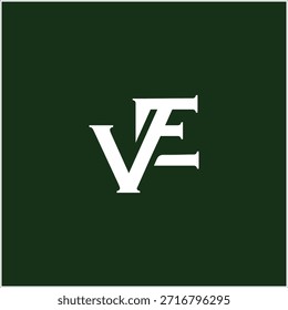 letter VE logo design vector template