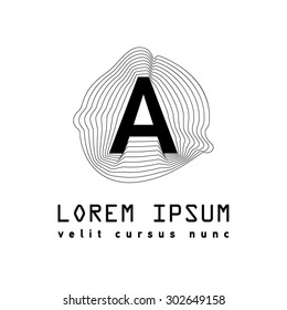 Letter A vector alphabet modern shape. ABC concept type as logo. Typography design. Universal vector icon.