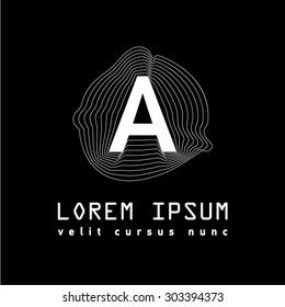 Letter A vector alphabet modern shape. ABC concept type as logo. Typography design. Universal vector icon.