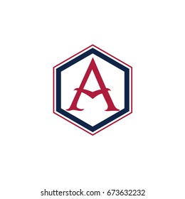 A letter vector design icon. A logo.