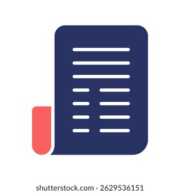 Letter Vector Design for Personal Mail and Written Communication. Traditional paper icon for document sharing and email theme. solid duo tone Icon