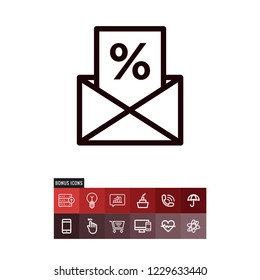 Letter vector icon