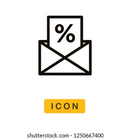 Letter vector icon