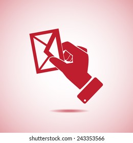 Letter vector icon 