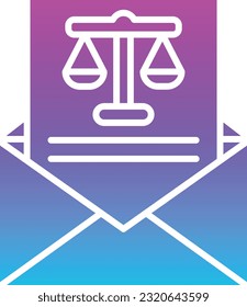 Icono de vector de carta. Se puede usar para imprimir, móviles y aplicaciones web.