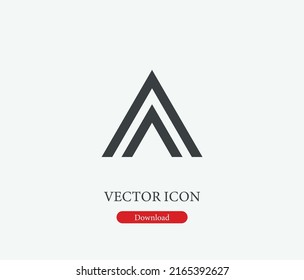 Letter vector icon. Editable stroke. Symbol in Line Art Style for Design, Presentation, Website or Mobile Apps Elements, Logo. Symbol illustration. Pixel vector graphics - Vector