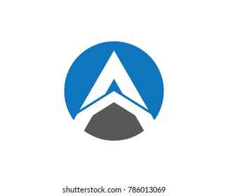 A letter vector icon illustration design