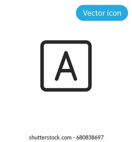 Letter vector icon, illustration symbol