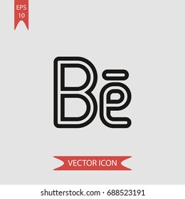 Letter vector icon, illustration symbol