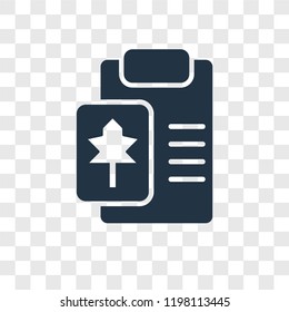Letter vector icon isolated on transparent background, Letter transparency logo concept