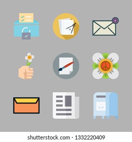 letter vector icon set