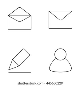 Letter vector icons