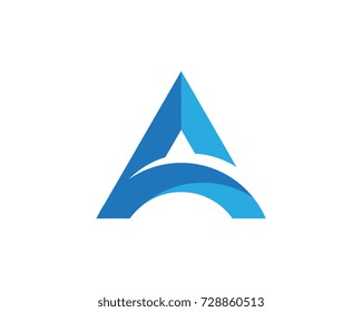 A Letter vector illustration icon Logo Template 